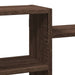 Raft de perete, stejar maro, 129x18x42 cm, lemn prelucrat - WALTI WALTI