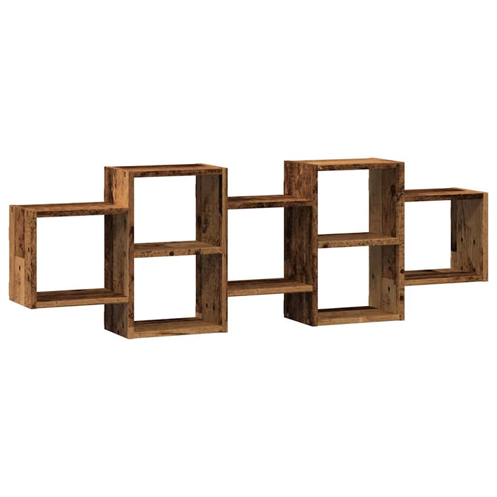 Raft de perete, lemn vechi, 129x18x42 cm, lemn prelucrat - WALTI WALTI