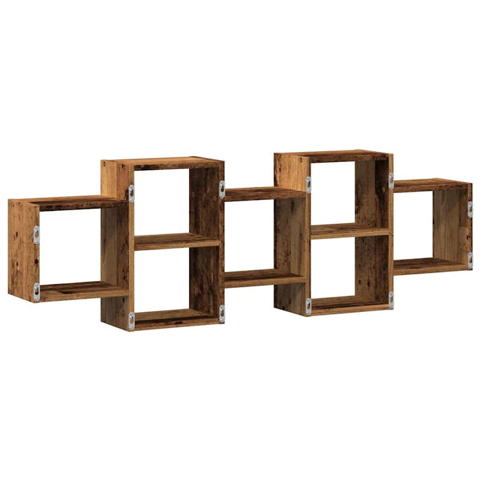 Raft de perete, lemn vechi, 129x18x42 cm, lemn prelucrat - WALTI WALTI