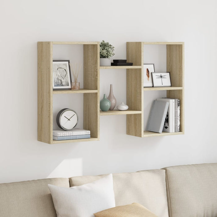 Raft de perete, stejar sonoma, 96x18x60 cm, lemn prelucrat WALTI