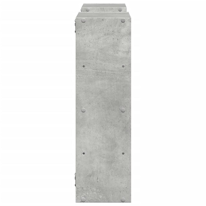 Raft de perete, gri beton, 96x18x60 cm, lemn prelucrat WALTI