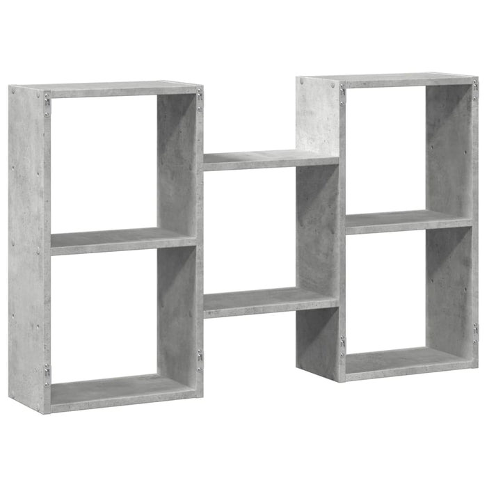 Raft de perete, gri beton, 96x18x60 cm, lemn prelucrat WALTI