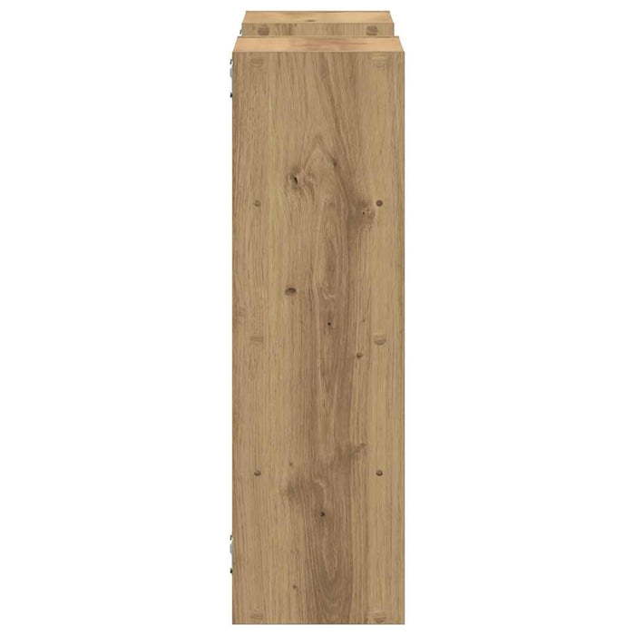 Raft de perete, lemn artizanal, 96x18x60 cm, lemn prelucrat WALTI
