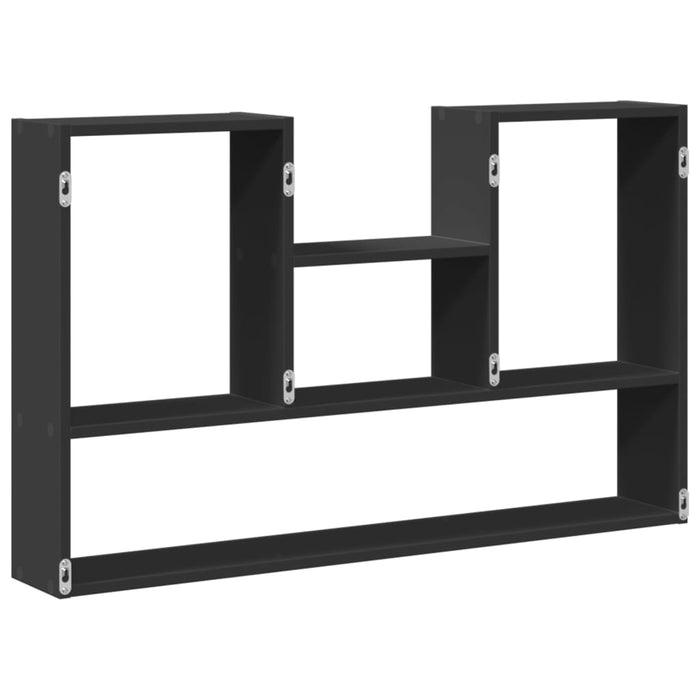 Raft de perete, negru, 99x15x60 cm, lemn prelucrat - WALTI WALTI