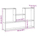 Raft de perete, negru, 99x15x60 cm, lemn prelucrat - WALTI WALTI