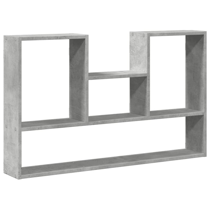 Raft de perete, gri beton, 99x15x60 cm, lemn prelucrat - WALTI WALTI
