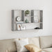 Raft de perete, gri beton, 99x15x60 cm, lemn prelucrat - WALTI WALTI