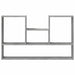 Raft de perete, gri beton, 99x15x60 cm, lemn prelucrat - WALTI WALTI