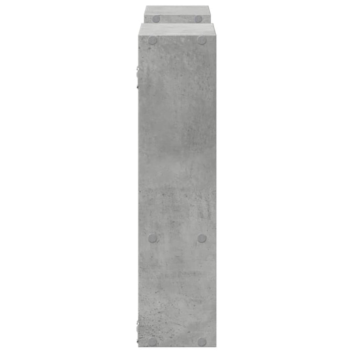 Raft de perete, gri beton, 99x15x60 cm, lemn prelucrat - WALTI WALTI