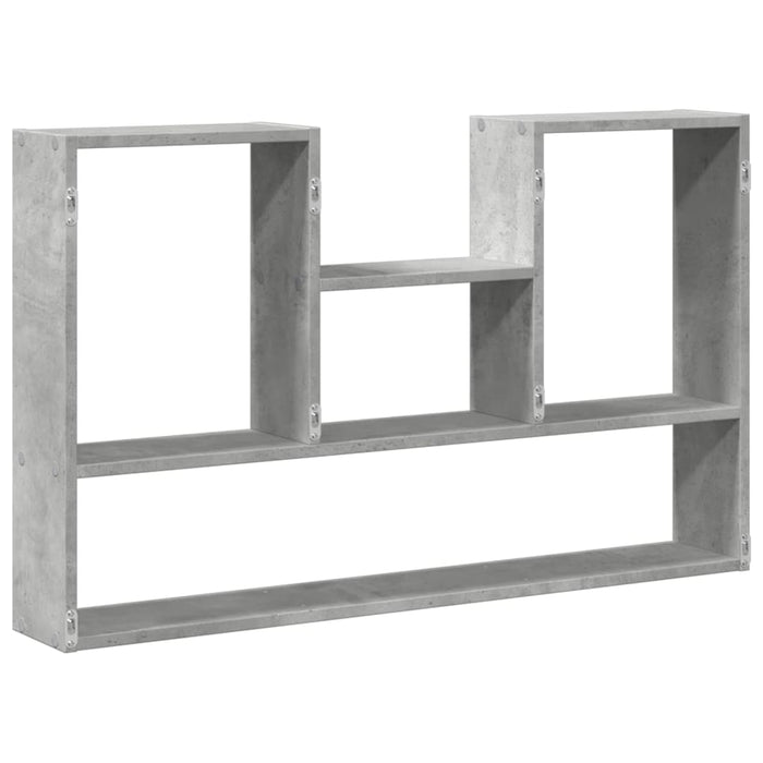 Raft de perete, gri beton, 99x15x60 cm, lemn prelucrat - WALTI WALTI