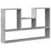 Raft de perete, gri beton, 99x15x60 cm, lemn prelucrat - WALTI WALTI