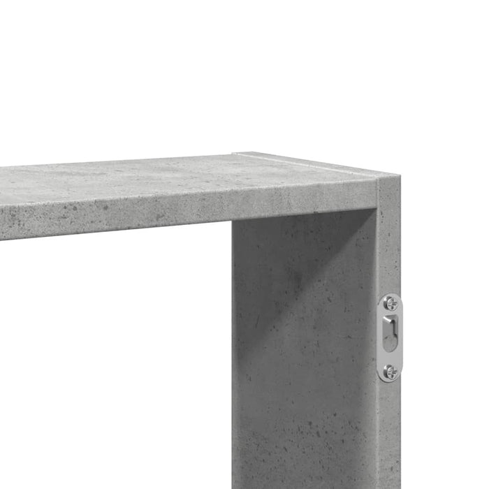 Raft de perete, gri beton, 99x15x60 cm, lemn prelucrat - WALTI WALTI