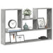 Raft de perete, gri beton, 99x15x60 cm, lemn prelucrat - WALTI WALTI