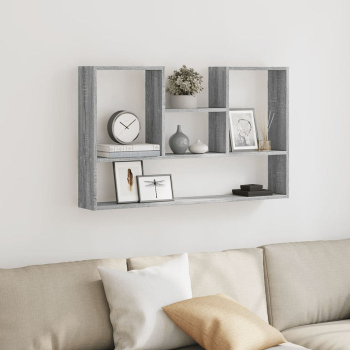 Raft de perete, gri sonoma, 99x15x60 cm, lemn prelucrat - WALTI WALTI