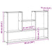 Raft de perete, gri sonoma, 99x15x60 cm, lemn prelucrat - WALTI WALTI
