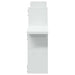 Rafturi de perete, 2 buc., alb, 38x12x38 cm, lemn prelucrat - WALTI WALTI