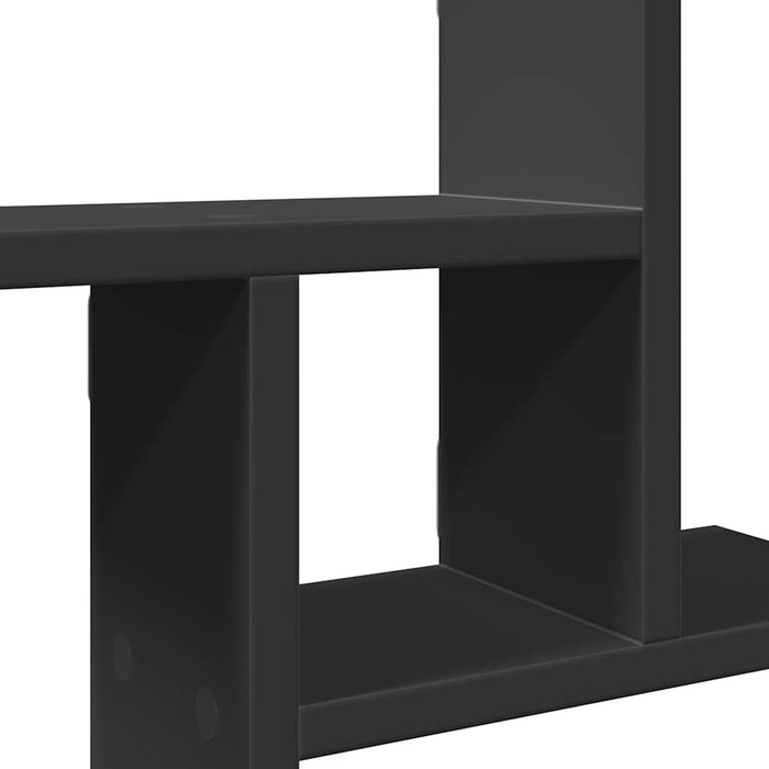 Rafturi de perete, 2 buc., negru, 38x12x38 cm, lemn prelucrat - WALTI WALTI