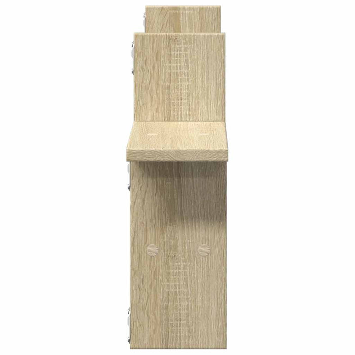 Rafturi perete 2 buc. stejar sonoma 38x12x38 cm lemn prelucrat - WALTI WALTI