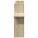 Rafturi perete 2 buc. stejar sonoma 38x12x38 cm lemn prelucrat - WALTI WALTI