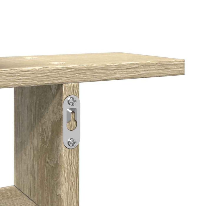 Rafturi perete 2 buc. stejar sonoma 38x12x38 cm lemn prelucrat - WALTI WALTI