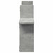 Rafturi perete, 2 buc., gri beton, 38x12x38 cm, lemn prelucrat - WALTI WALTI