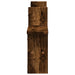 Rafturi perete 2 buc. stejar fumuriu 38x12x38 cm lemn prelucrat - WALTI WALTI