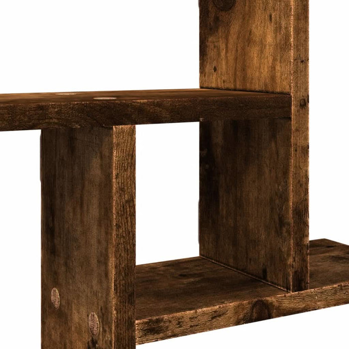Rafturi perete 2 buc. stejar fumuriu 38x12x38 cm lemn prelucrat - WALTI WALTI