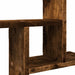 Rafturi perete 2 buc. stejar fumuriu 38x12x38 cm lemn prelucrat - WALTI WALTI
