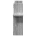 Rafturi de perete 2 buc. gri sonoma 38x12x38 cm lemn prelucrat - WALTI WALTI