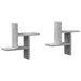 Rafturi de perete 2 buc. gri sonoma 38x12x38 cm lemn prelucrat - WALTI WALTI