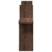Rafturi perete 2 buc. stejar maro 38x12x38 cm lemn prelucrat - WALTI WALTI