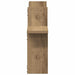 Rafturi perete 2buc. stejar artizanal 38x12x38cm lemn prelucrat - WALTI WALTI