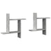 Rafturi perete, 2 buc., gri beton, 50x12x50 cm, lemn prelucrat - WALTI WALTI