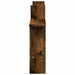 Rafturi perete 2 buc. stejar fumuriu 50x12x50 cm lemn prelucrat - WALTI WALTI