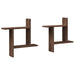 Rafturi de perete 2 buc. stejar maro 50x12x50 cm lemn prelucrat - WALTI WALTI