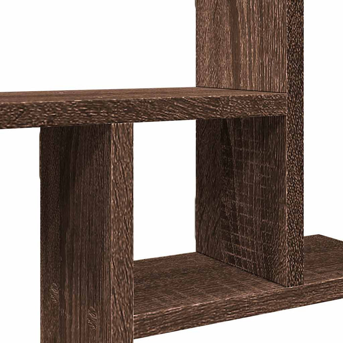 Rafturi de perete 2 buc. stejar maro 50x12x50 cm lemn prelucrat - WALTI WALTI