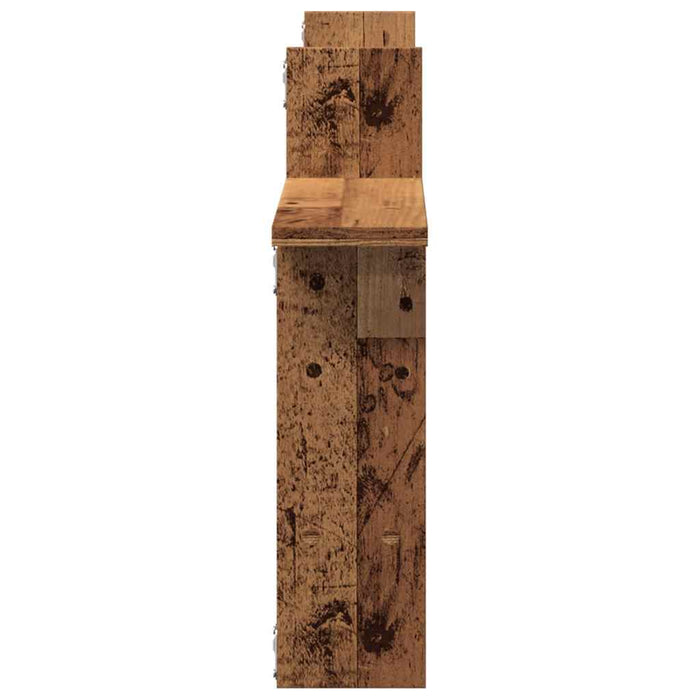 Rafturi perete, 2 buc., lemn vechi, 50x12x50 cm, lemn prelucrat - WALTI WALTI