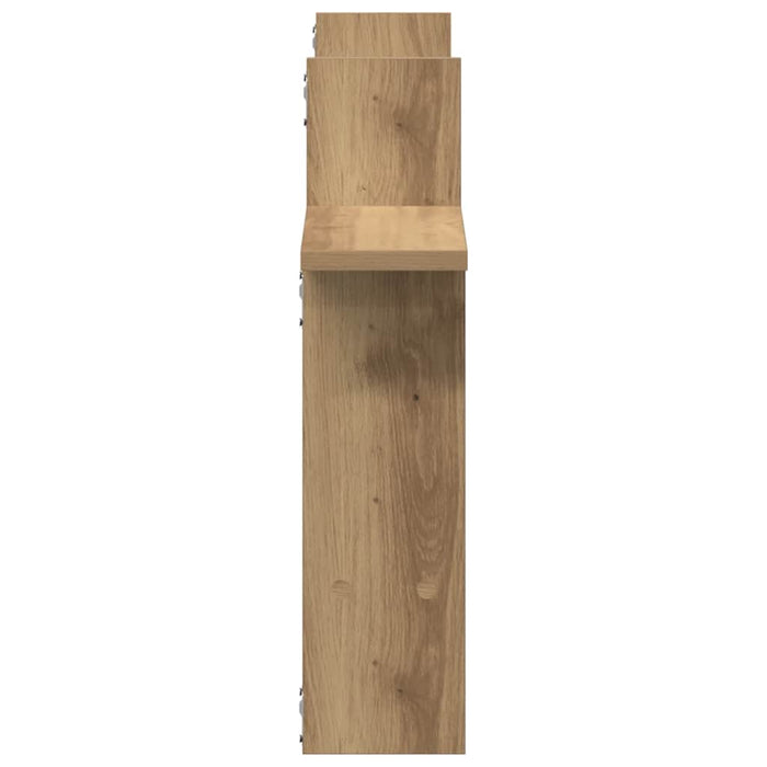 Rafturi perete 2buc. stejar artizanal 50x12x50cm lemn prelucrat - WALTI WALTI