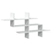Raft de perete, alb, 124,5x18x60,5 cm, lemn prelucrat - WALTI WALTI