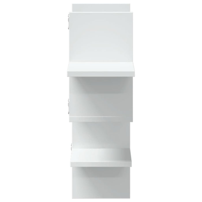 Raft de perete, alb, 124,5x18x60,5 cm, lemn prelucrat - WALTI WALTI