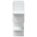 Raft de perete, alb, 124,5x18x60,5 cm, lemn prelucrat - WALTI WALTI