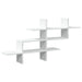 Raft de perete, alb, 124,5x18x60,5 cm, lemn prelucrat - WALTI WALTI