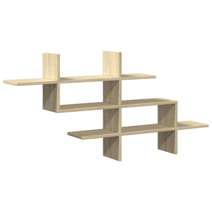 Raft de perete, stejar sonoma, 124,5x18x60,5 cm, lemn prelucrat - WALTI WALTI