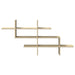 Raft de perete, stejar sonoma, 124,5x18x60,5 cm, lemn prelucrat - WALTI WALTI