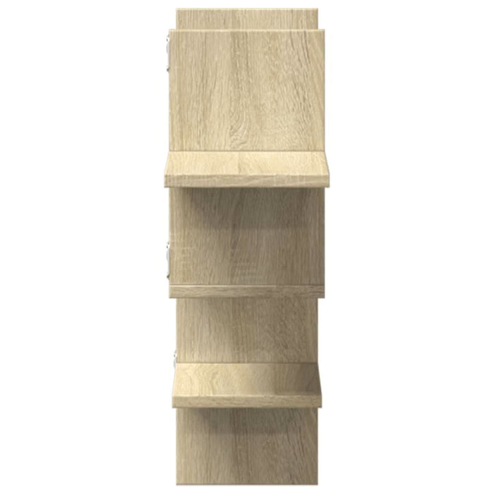 Raft de perete, stejar sonoma, 124,5x18x60,5 cm, lemn prelucrat - WALTI WALTI
