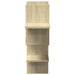 Raft de perete, stejar sonoma, 124,5x18x60,5 cm, lemn prelucrat - WALTI WALTI