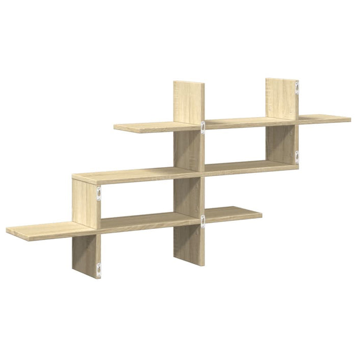 Raft de perete, stejar sonoma, 124,5x18x60,5 cm, lemn prelucrat - WALTI WALTI