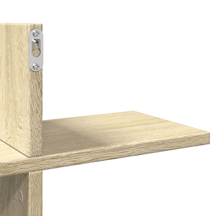 Raft de perete, stejar sonoma, 124,5x18x60,5 cm, lemn prelucrat - WALTI WALTI
