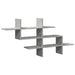 Raft de perete, gri beton, 124,5x18x60,5 cm, lemn prelucrat - WALTI WALTI