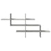 Raft de perete, gri beton, 124,5x18x60,5 cm, lemn prelucrat - WALTI WALTI